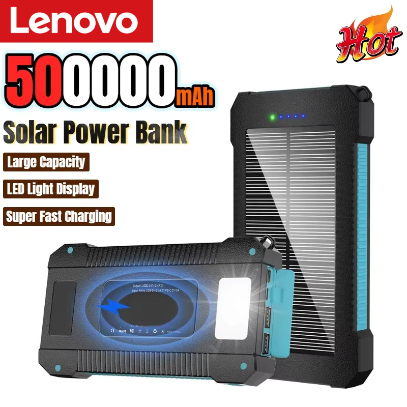 Lenovo 500000mAh Solar Power B - Solar Emergency Charger recension och pris