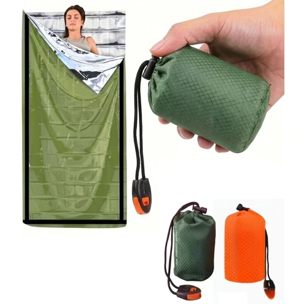 Portable Emergency Thermal Sle - Survival Blanket Reflective recension och pris
