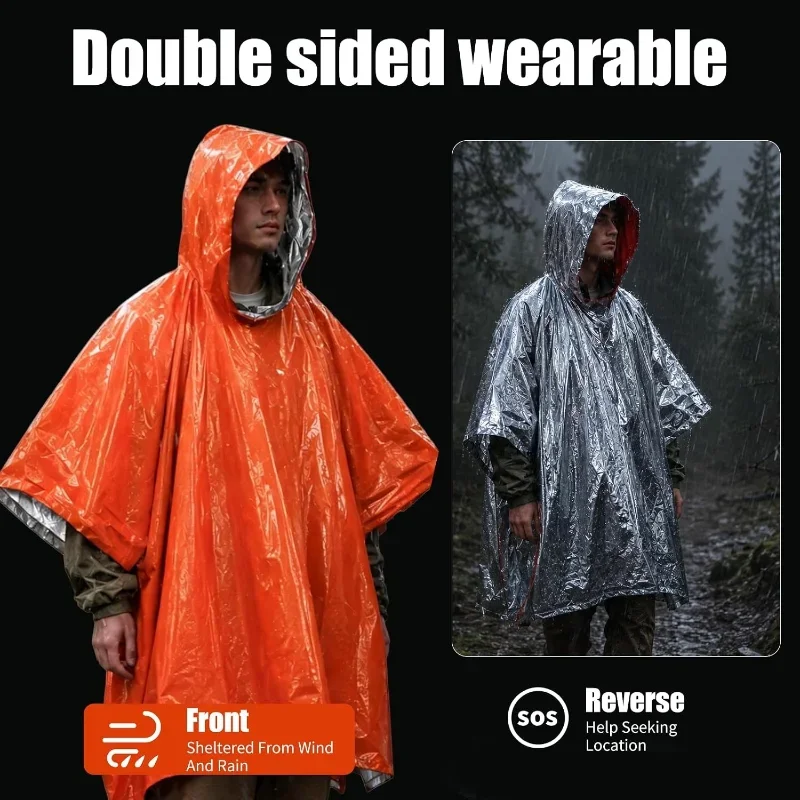 Hooded Emergency Rain Poncho W - Emergency Poncho Rain recension och pris
